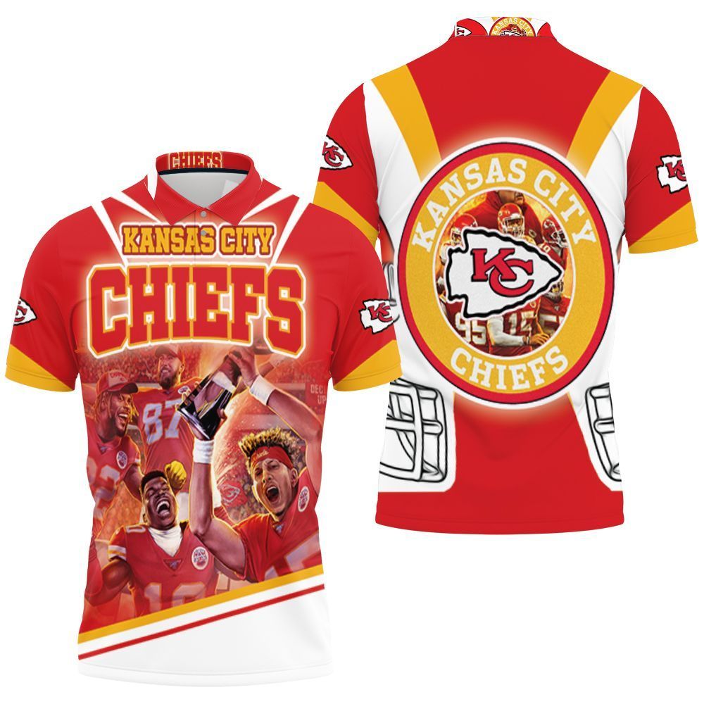 Afc West Division Champions Kansas City Chiefs Super Bowl 2021 3D Polo Shirt