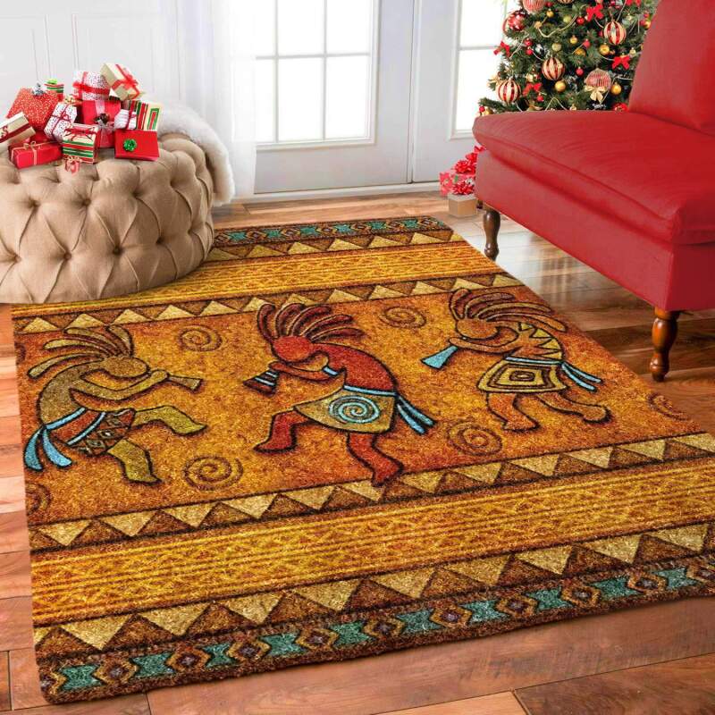 African Kokopelli Limited Edition Rectangle Rug