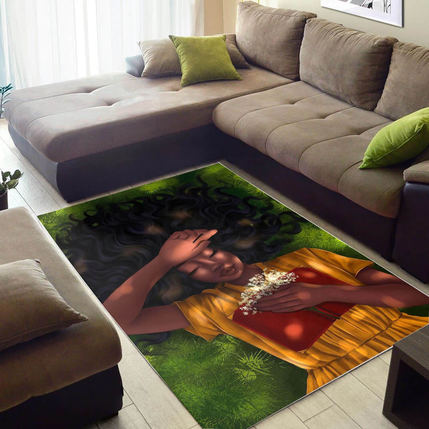 African Pretty Melanin Girl Carpet Design Themed Rooms Ideas Rectangle Rug