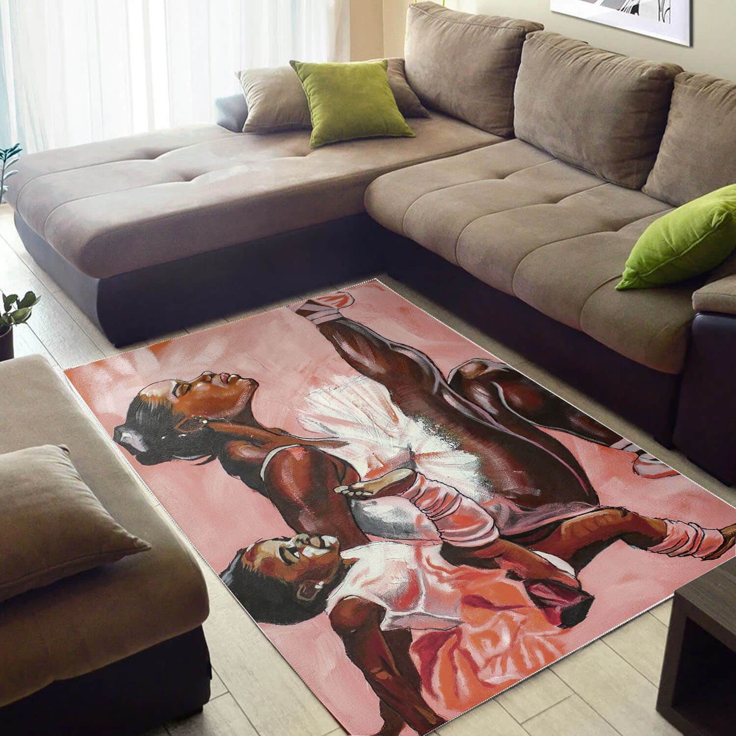 African Pretty Melanin Woman American Carpet Afrocentric Living Room Ideas Rectangle Rug