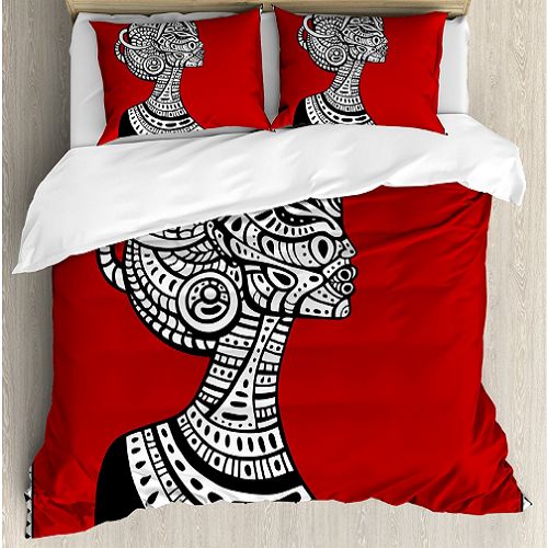African Woman Duvet Cover Bedding Set
