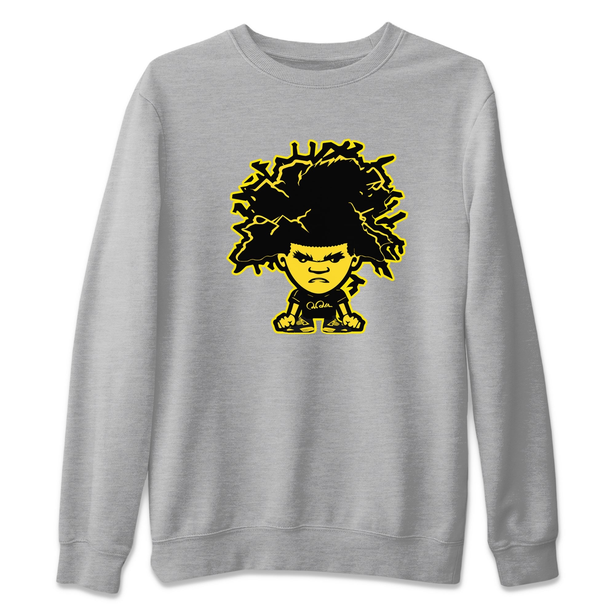 Afro Boy Unisex Sweater – Air Jordan 4 Thunder, Sneakers Matching Sweater