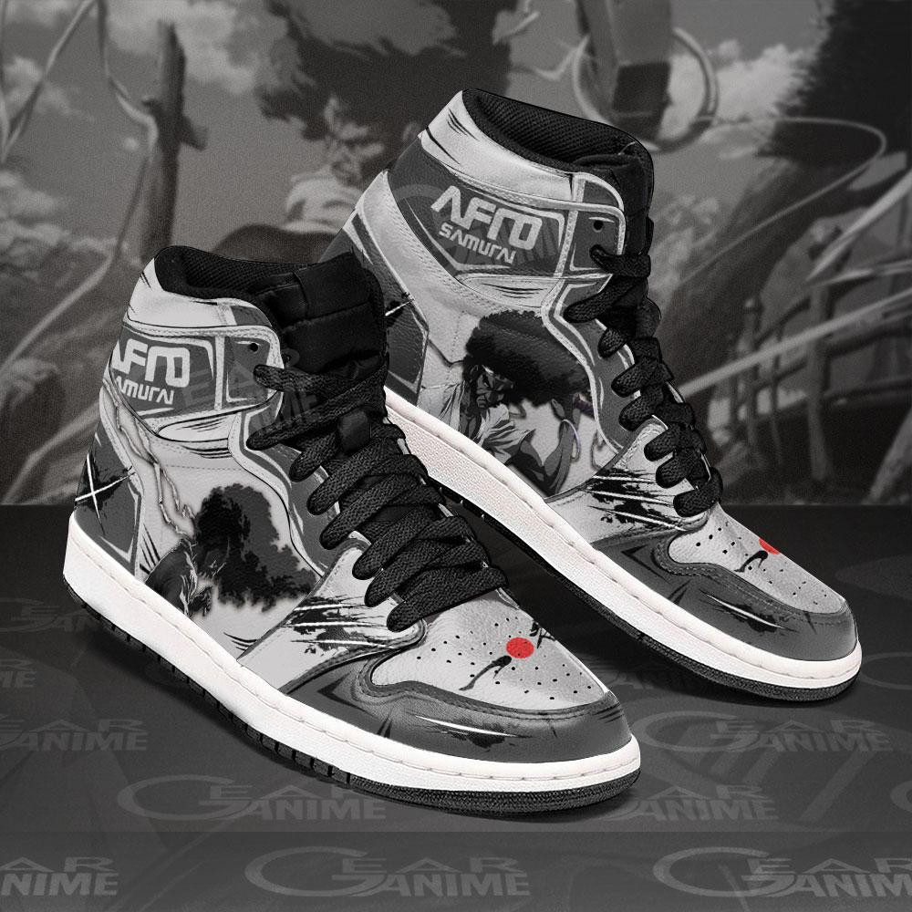 Afro Samurai JD1s Sneakers Anime Shoes, Air Jordan Hightop