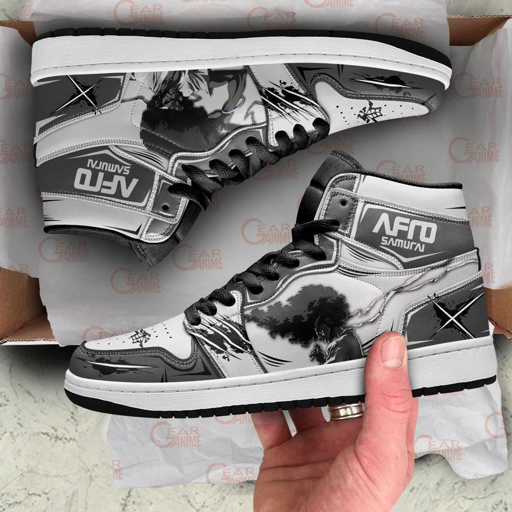Afro Samurai JD1s Sneakers Anime Shoes, Air Jordan Hightop