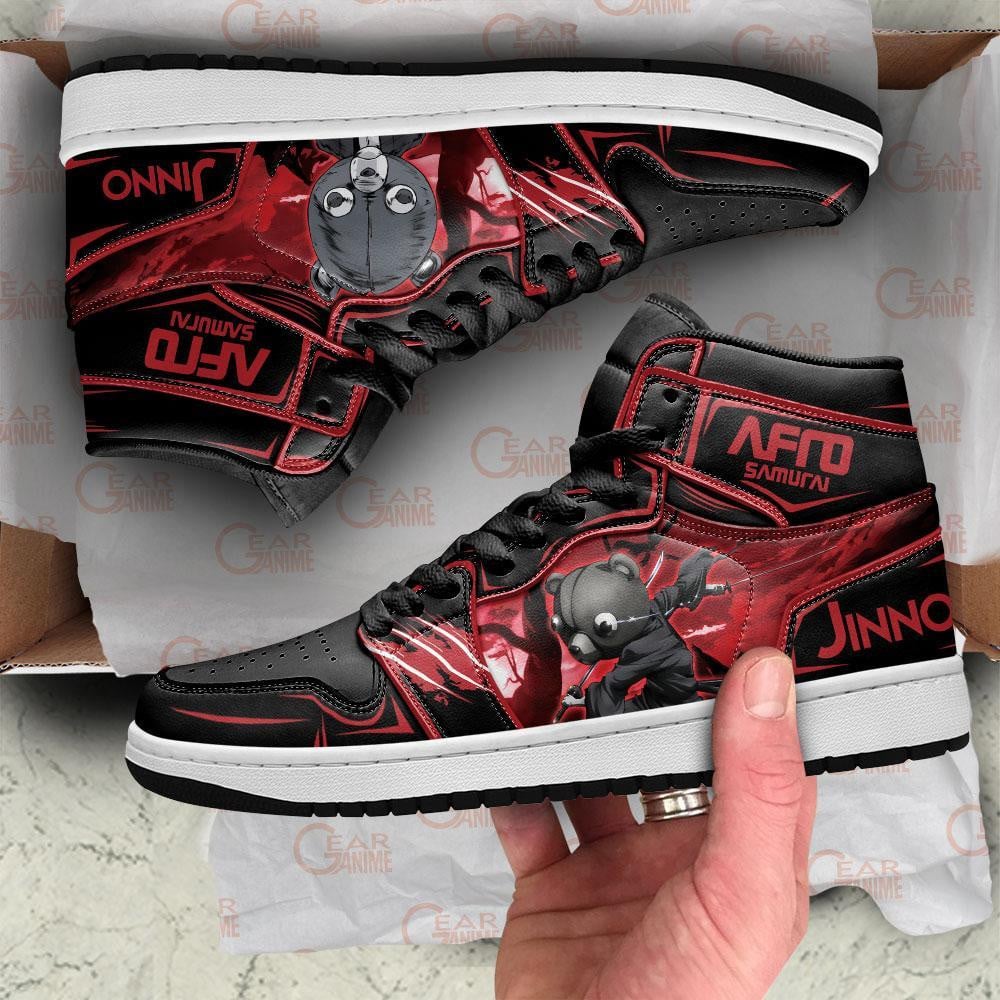 Afro Samurai Jinno JD1s Sneakers Anime Shoes, Air Jordan Hightop
