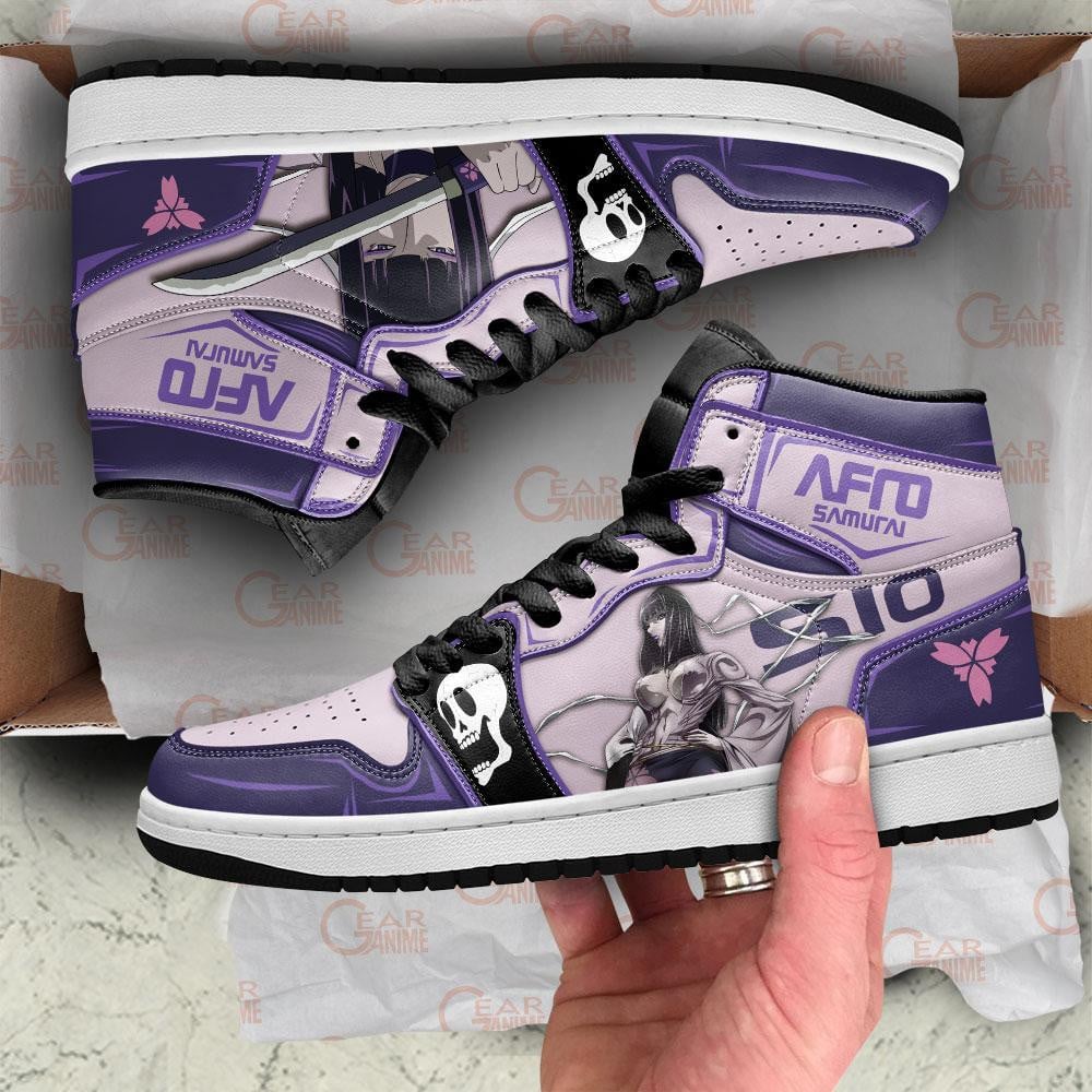 Afro Samurai Sio JD1s Sneakers Anime Shoes, Air Jordan Hightop