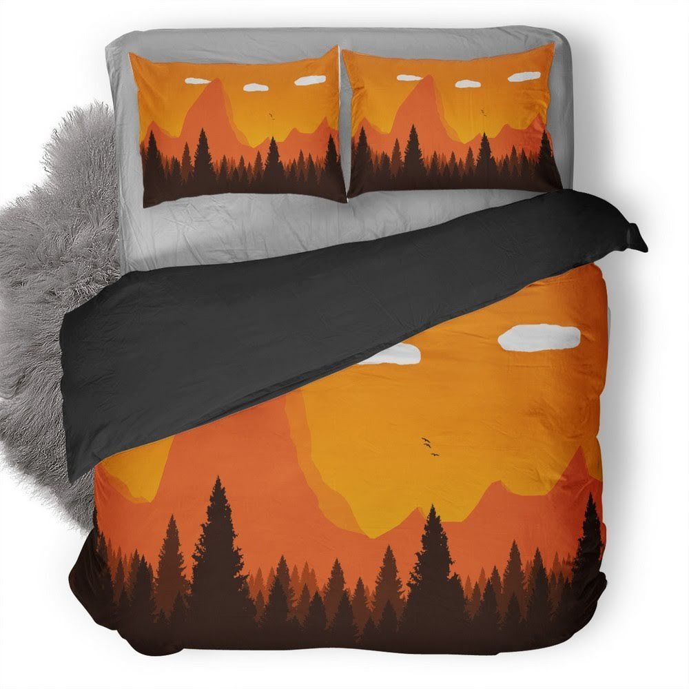 Afternoon Sky Minimal 3D Customized Duvet Cover Bedding Set