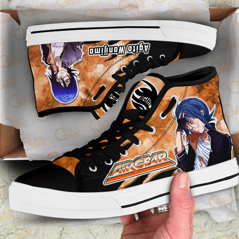Agito Wanijima High Top Shoes Custom Air Gear Anime Sneakers
