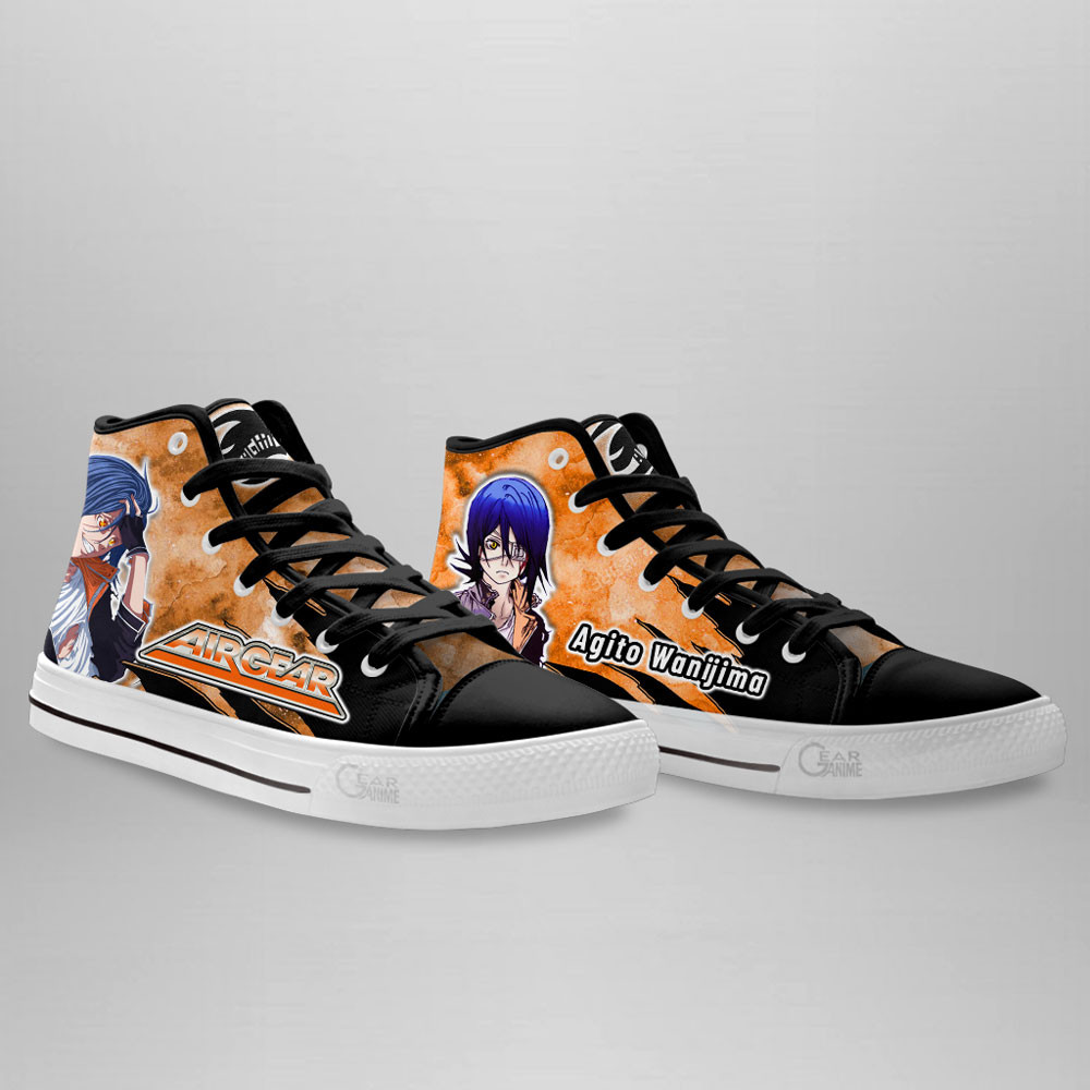 Agito Wanijima High Top Shoes Custom Air Gear Anime Sneakers