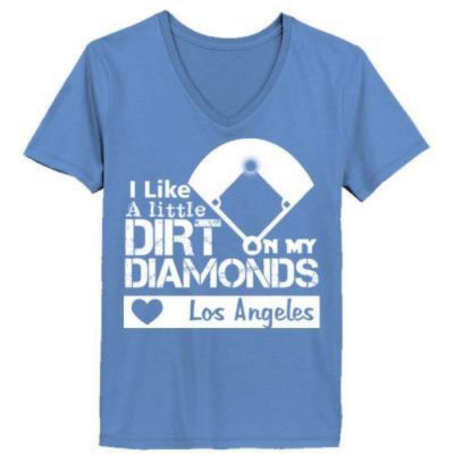 AGR Los Angeles Dodgers I Like A Little Dirt On My Diamonds – Ladies’ T-Shirt