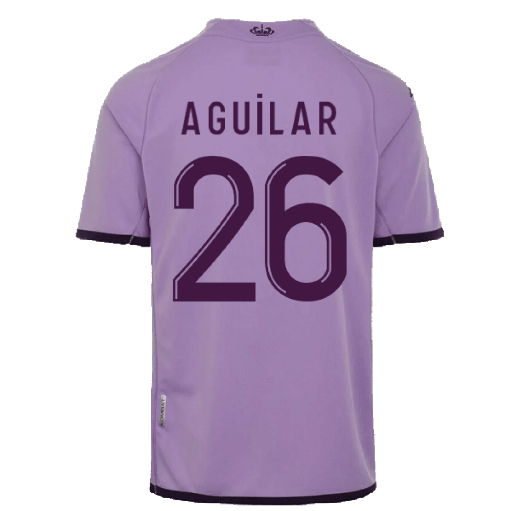Aguilar 26 AS Monaco 2022/23 Third Player Soccer Jersey – Purple