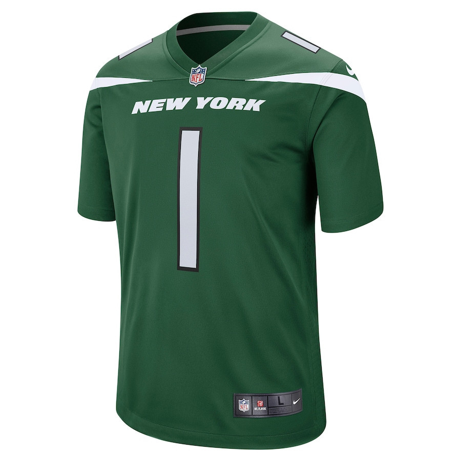 Ahmad Sauce Gardner 1 New York Jets 2022 Draft First Round Pick Game Stitched Jersey In Gotham Green
