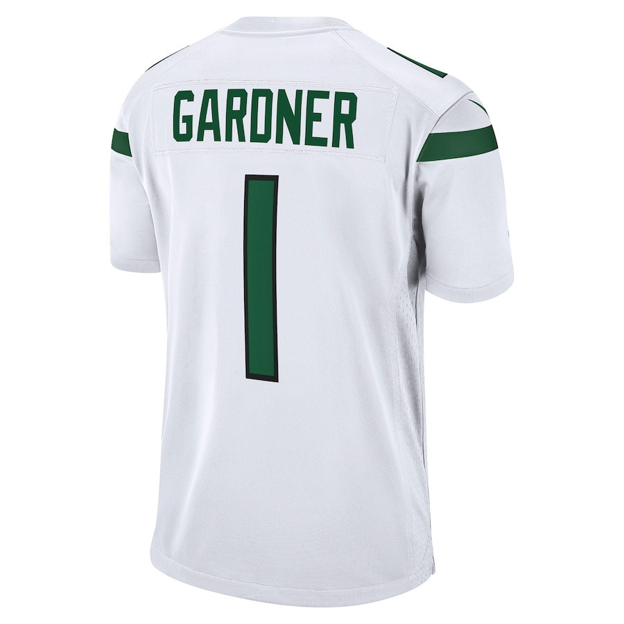 Ahmad Sauce Gardner 1 New York Jets 2022 Draft First Round Pick Game Stitched Jersey In White