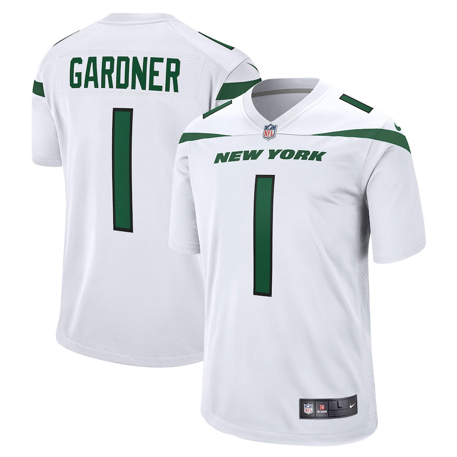 Ahmad Sauce Gardner 1 New York Jets 2022 Draft First Round Pick Game Stitched Jersey In White