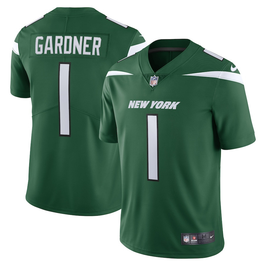 Ahmad Sauce Gardner 1 New York Jets Men’s Vapor Limited Stitched Jersey – Green