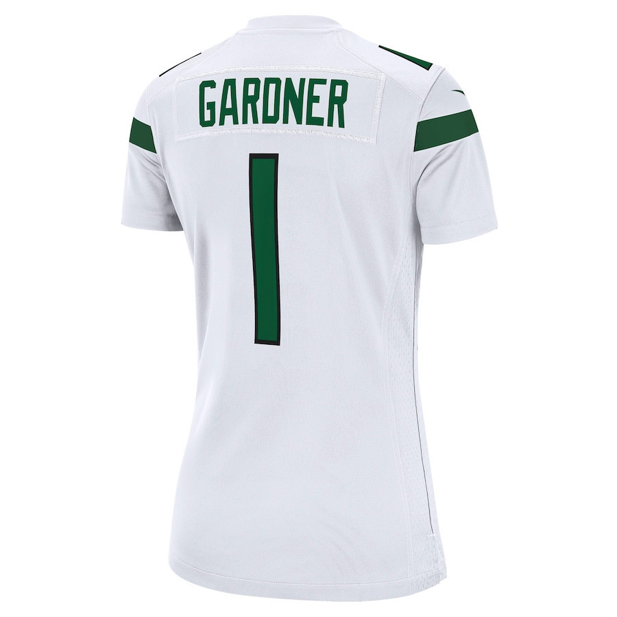 Ahmad Sauce Gardner 1 New York Jets Women’s 2022 Draft First Round Pick Game Stitched Jersey In White