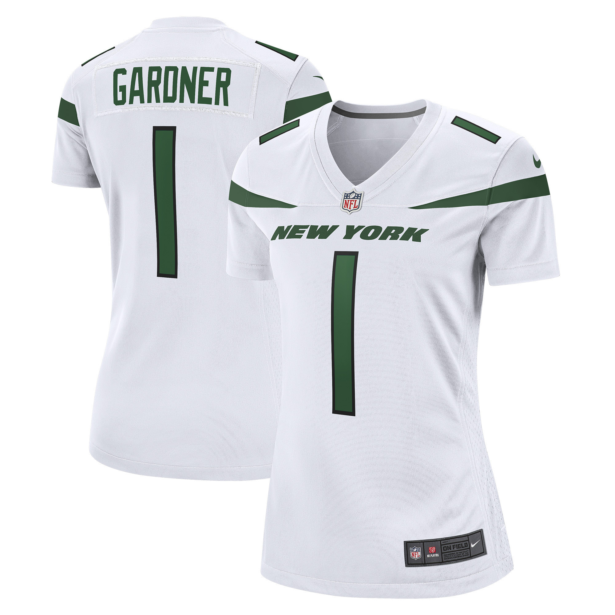 Ahmad Sauce Gardner 1 New York Jets Women’s 2022 Draft First Round Pick Game Stitched Jersey In White