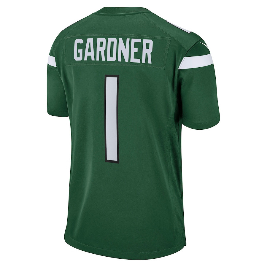 Ahmad Sauce Gardner 1 New York Jets Youth 2022 Draft First Round Pick Game Stitched Jersey In Gotham Green