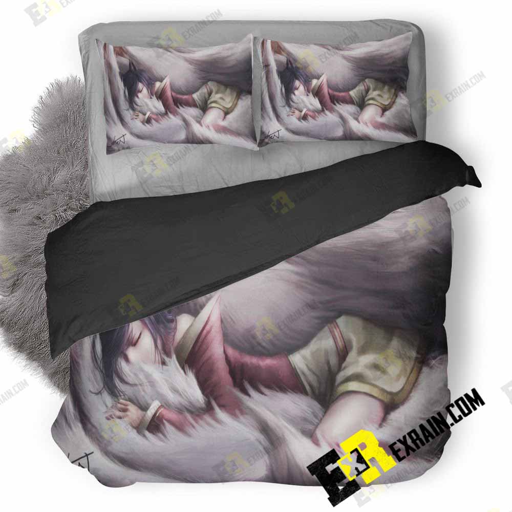 Ahri In League Of Legends 3D Customized Duvet Cover Bedding Set