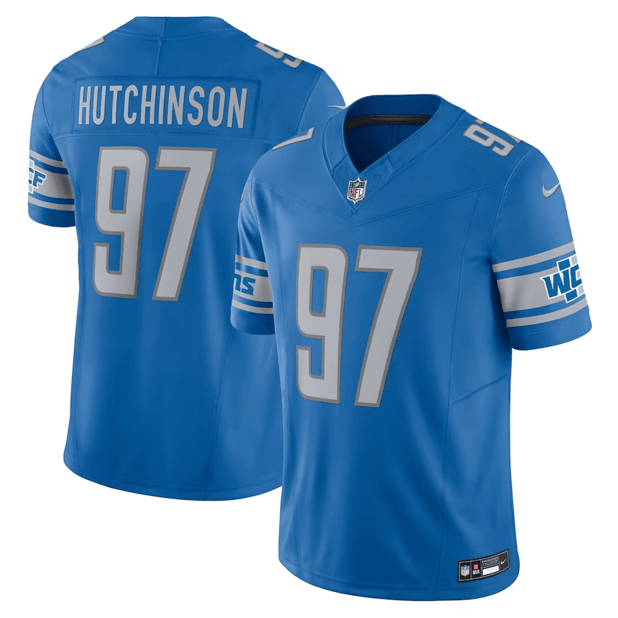 Aidan Hutchinson Detroit Lions Vapor F.U.S.E. Limited Blue Jersey - All Stitched 