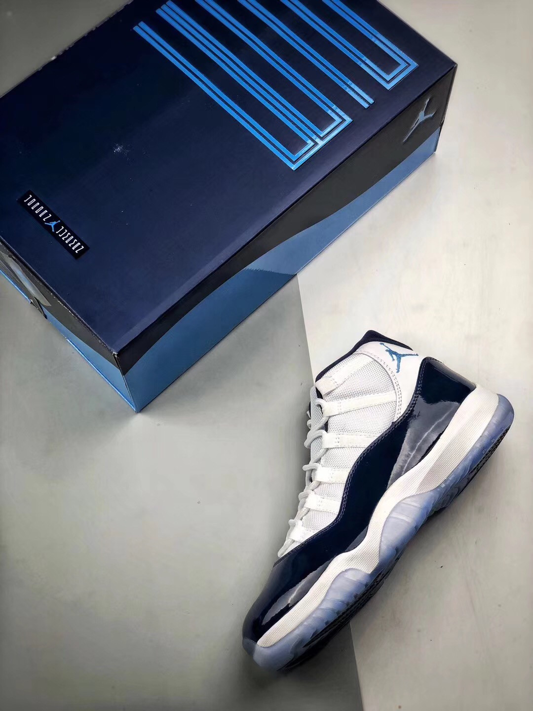 Air Jordan 11 “Win Like 82” White/University Blue-Midnight Navy For Sale