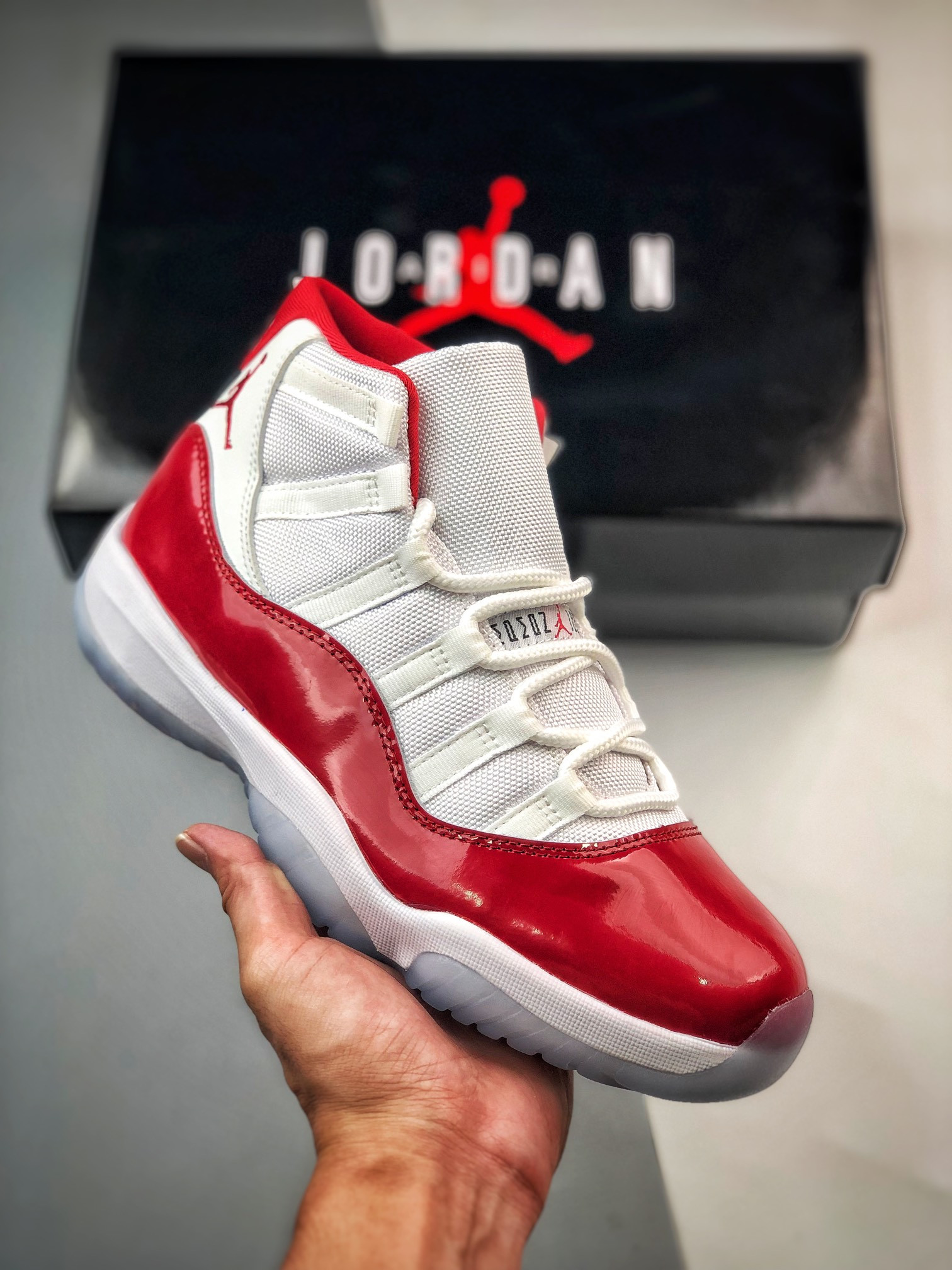 Air Jordan 11 Cherry White/Varsity Red-Black For Sale