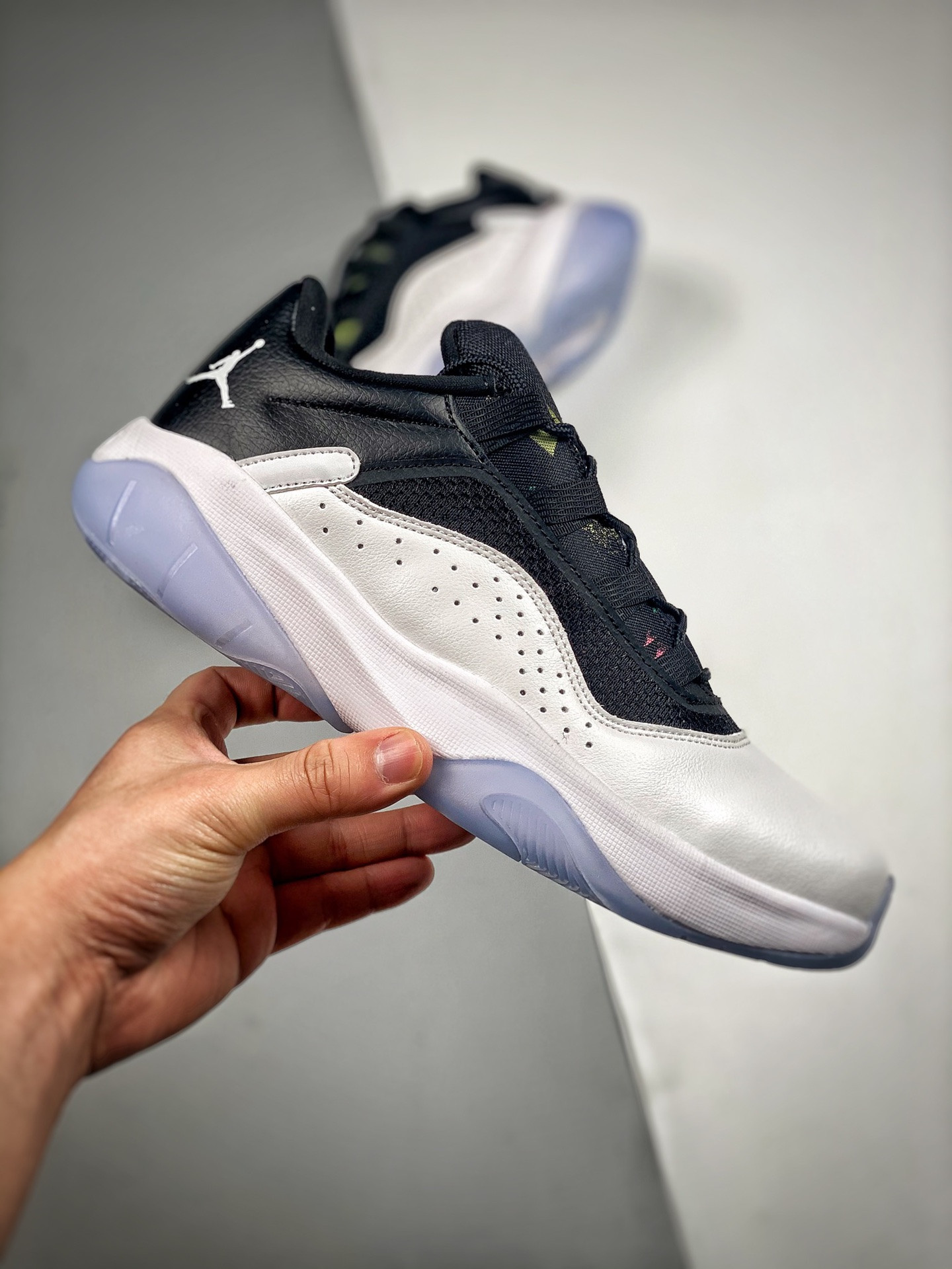 Air Jordan 11 CMFT Low White/Black-Ghost Green-Metallic Silver For Sale