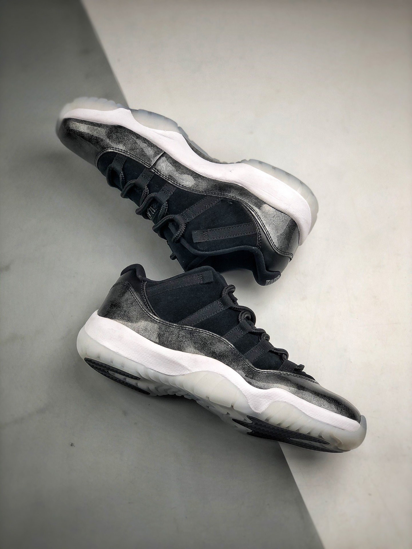 Air Jordan 11 Low “Barons” Black/Metallic For Sale