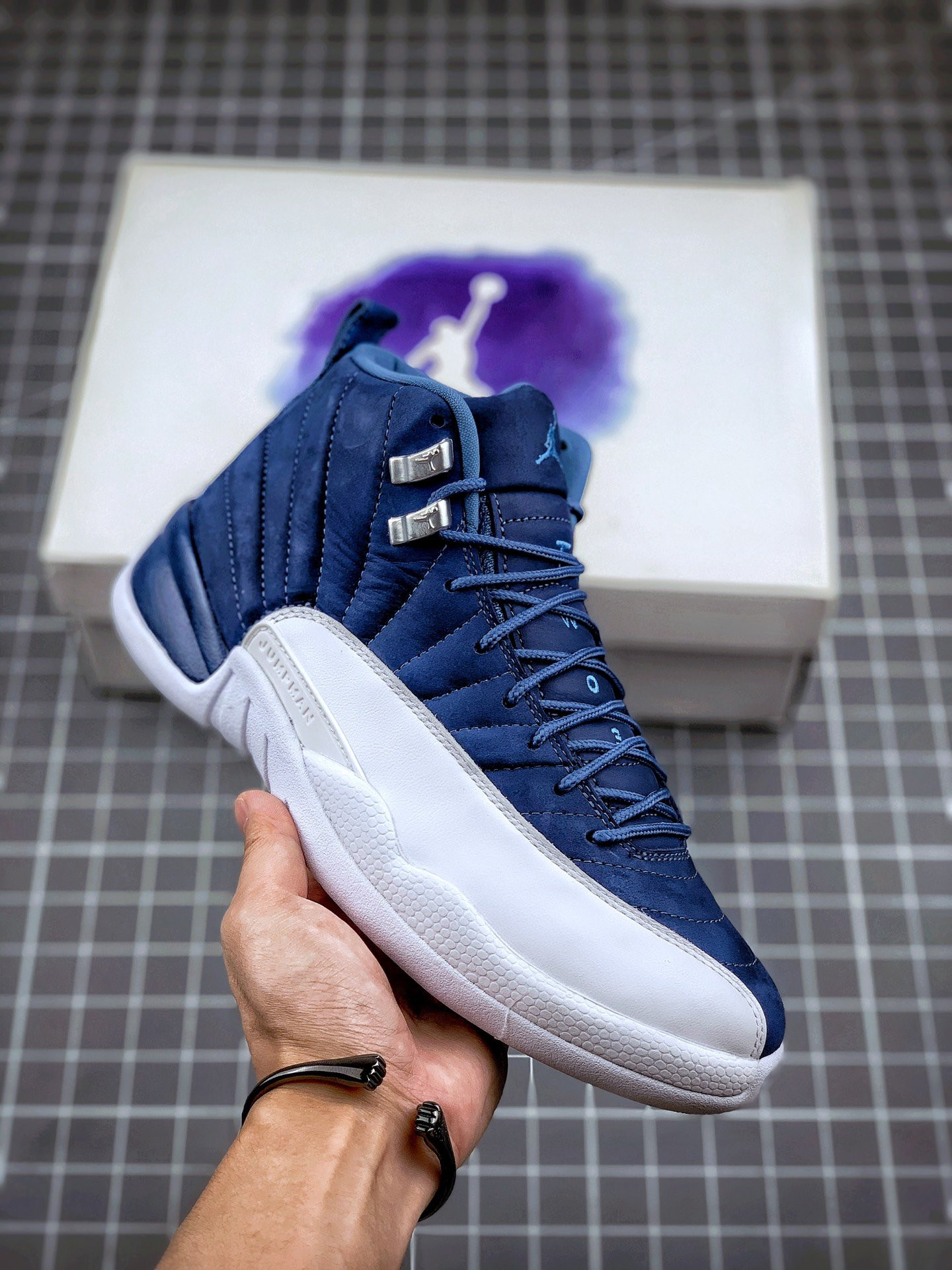 Air Jordan 12 “Indigo” Stone Blue/Legend For Sale