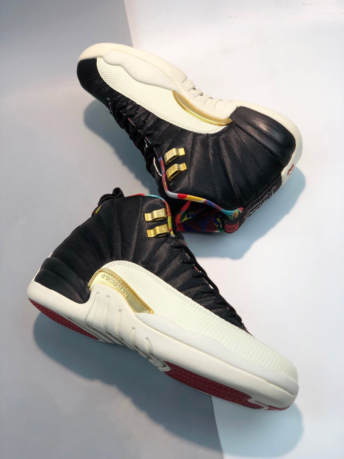 Air Jordan 12 ‘CNY’ Black/Sail-Metallic Gold-True Red
