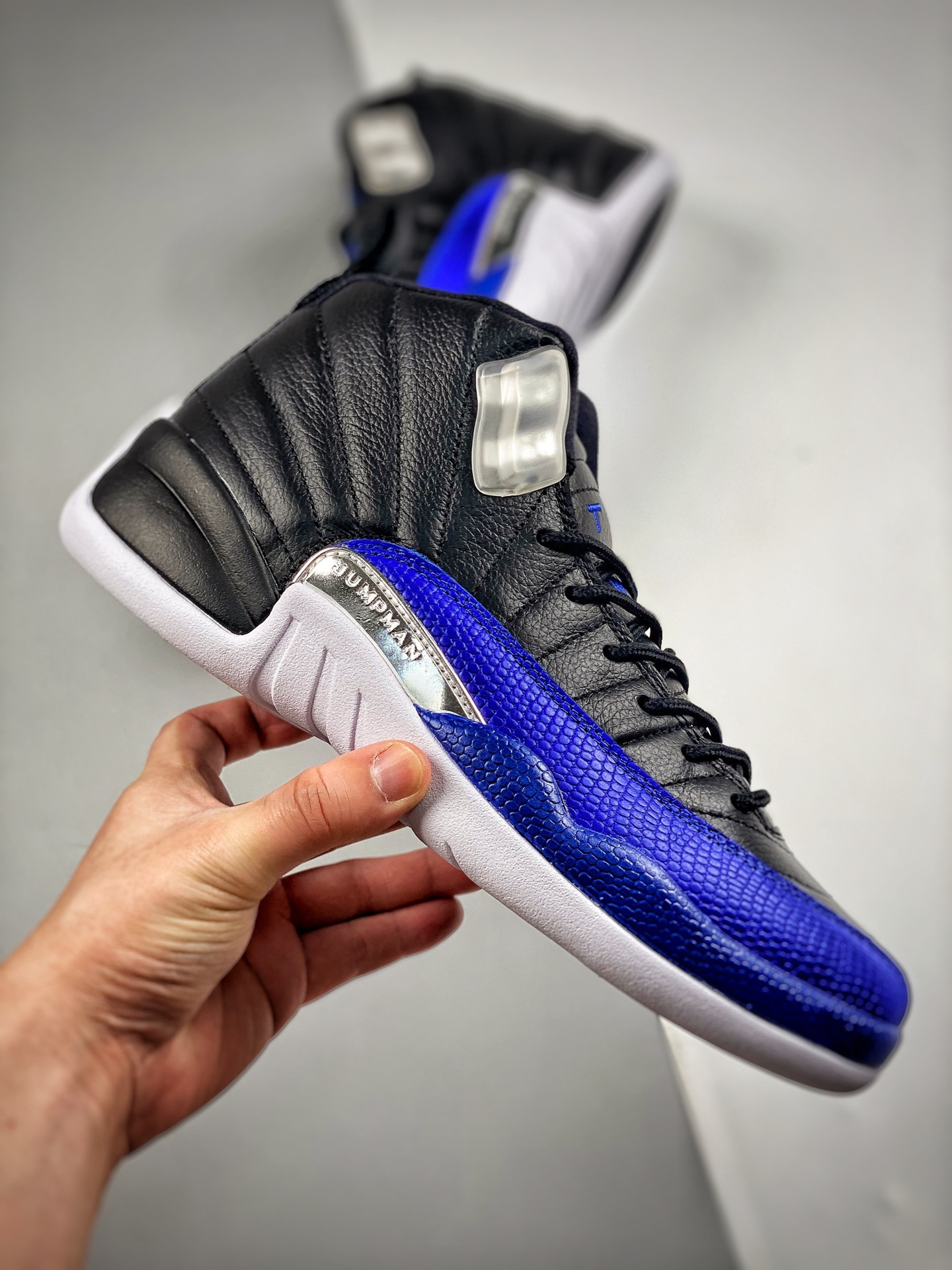 Air Jordan 12 Hyper Royal/Black-Metallic Silver-White For Sale