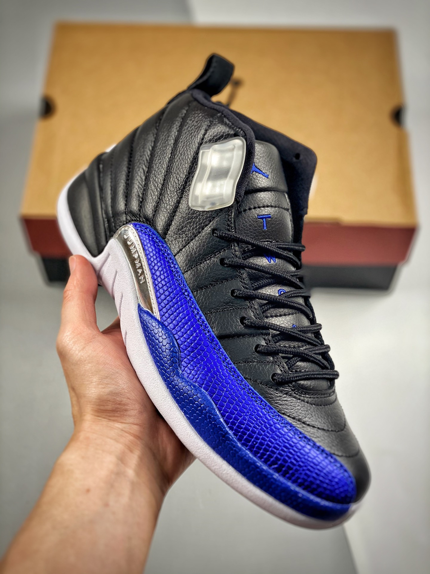 Air Jordan 12 Hyper Royal/Black-Metallic Silver-White For Sale