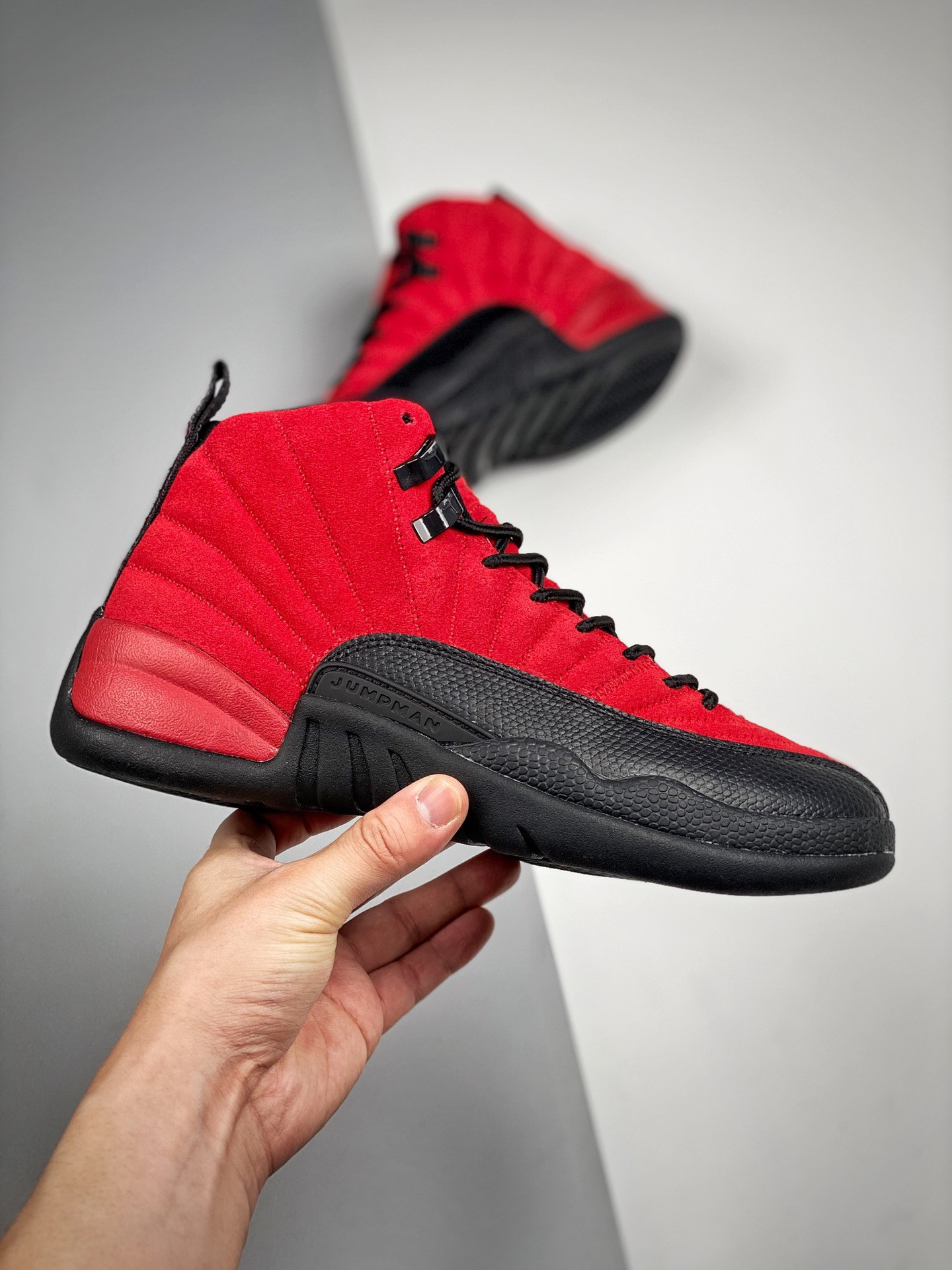 Air Jordan 12 ‘Reverse Flu Game’ Varsity Red/Black For Sale
