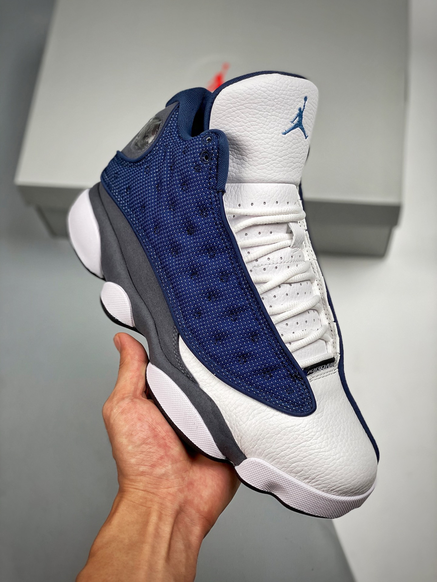Air Jordan 13 “Flint” Navy/Flint Grey-White-University Blue On Sale