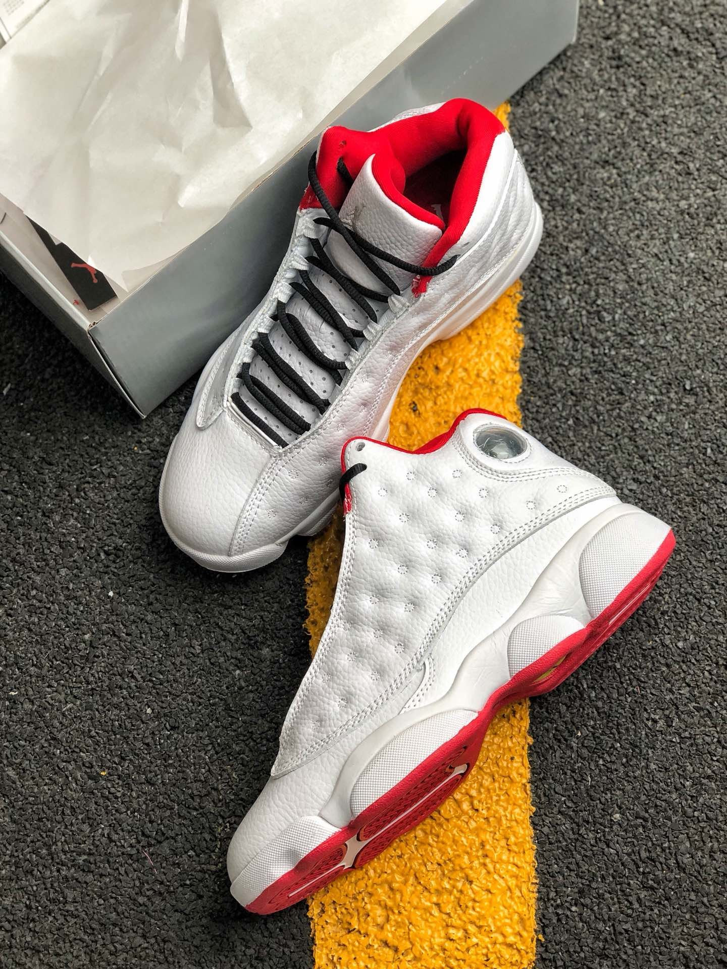 Air Jordan 13 “History of Flight” White/Metallic Silver-University Red On Sale