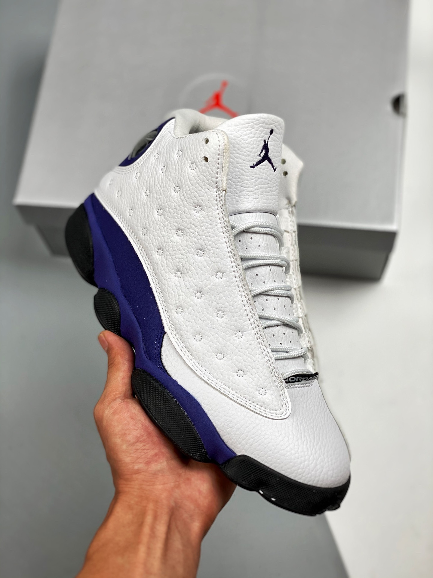 Air Jordan 13 “Lakers” White/Black-Court Purple-University Gold On Sale
