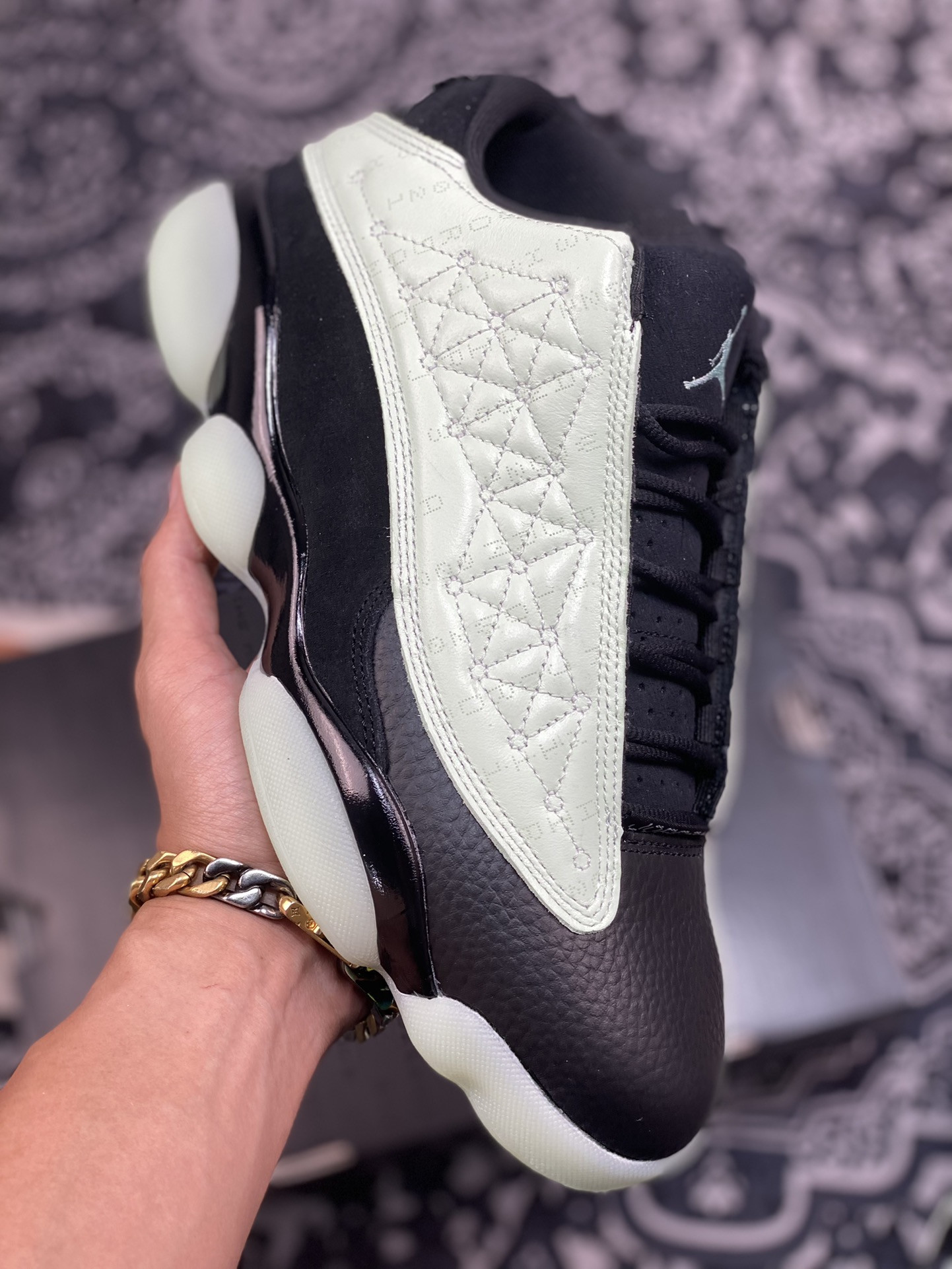Air Jordan 13 Low ‘Singles Day’ Black/Barley Green On Sale