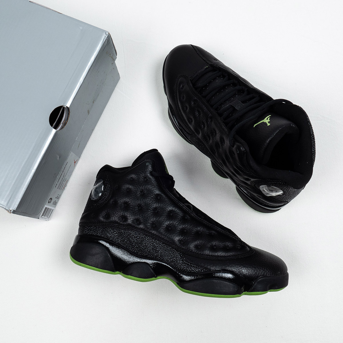 Air Jordan 13 Retro Black/Altitude Green On Sale