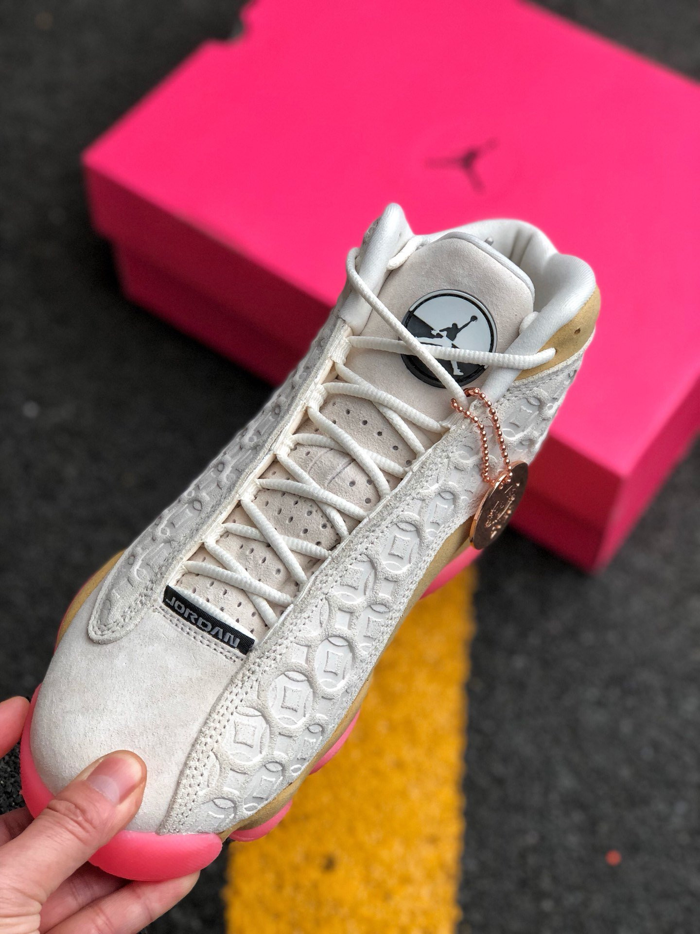 Air Jordan 13 Retro ‘CNY’ Pale Ivory/Black-Digital Pink-Club Gold On Sale