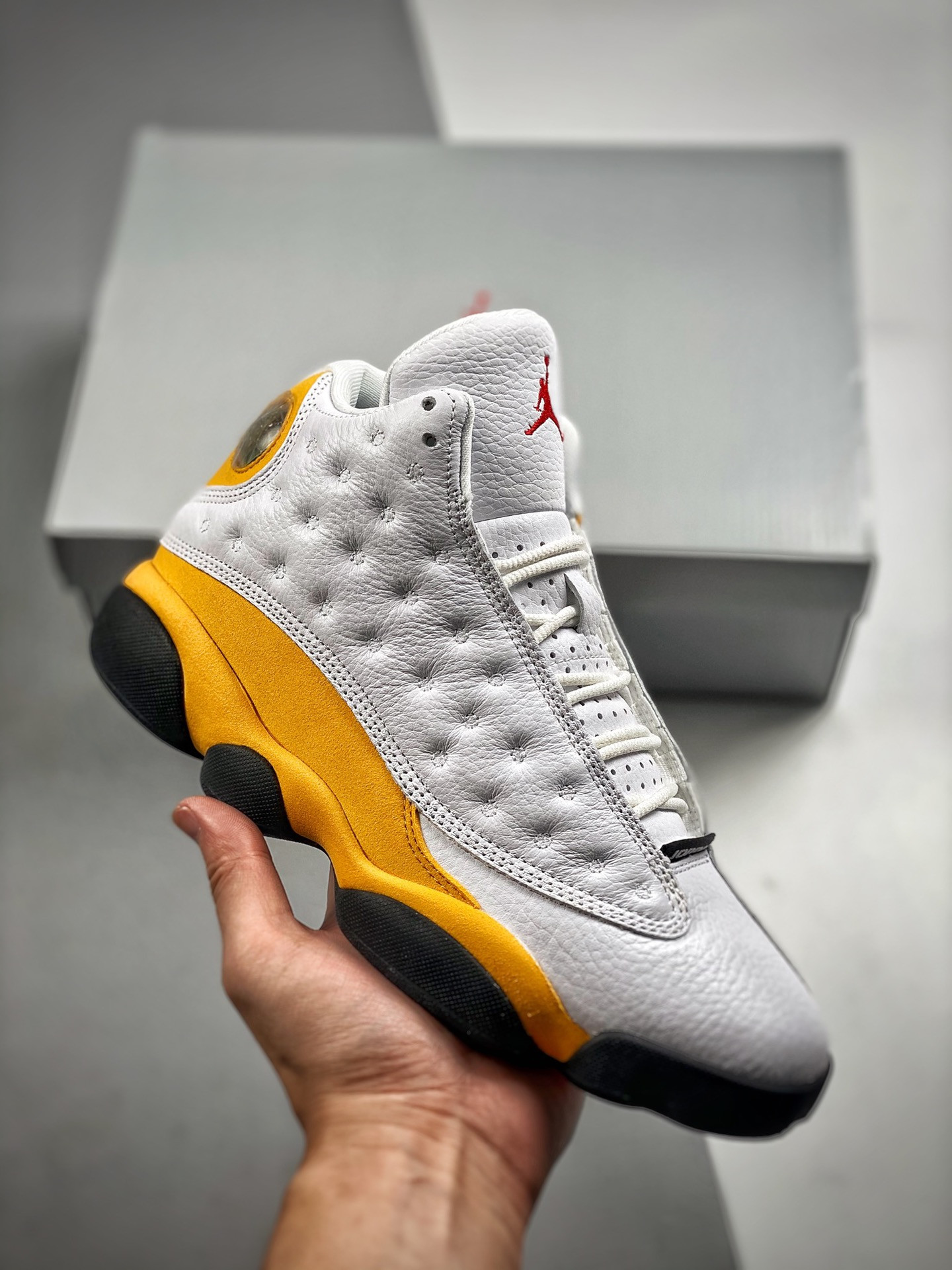 Air Jordan 13 White/University Red-Del Sol-Black On Sale
