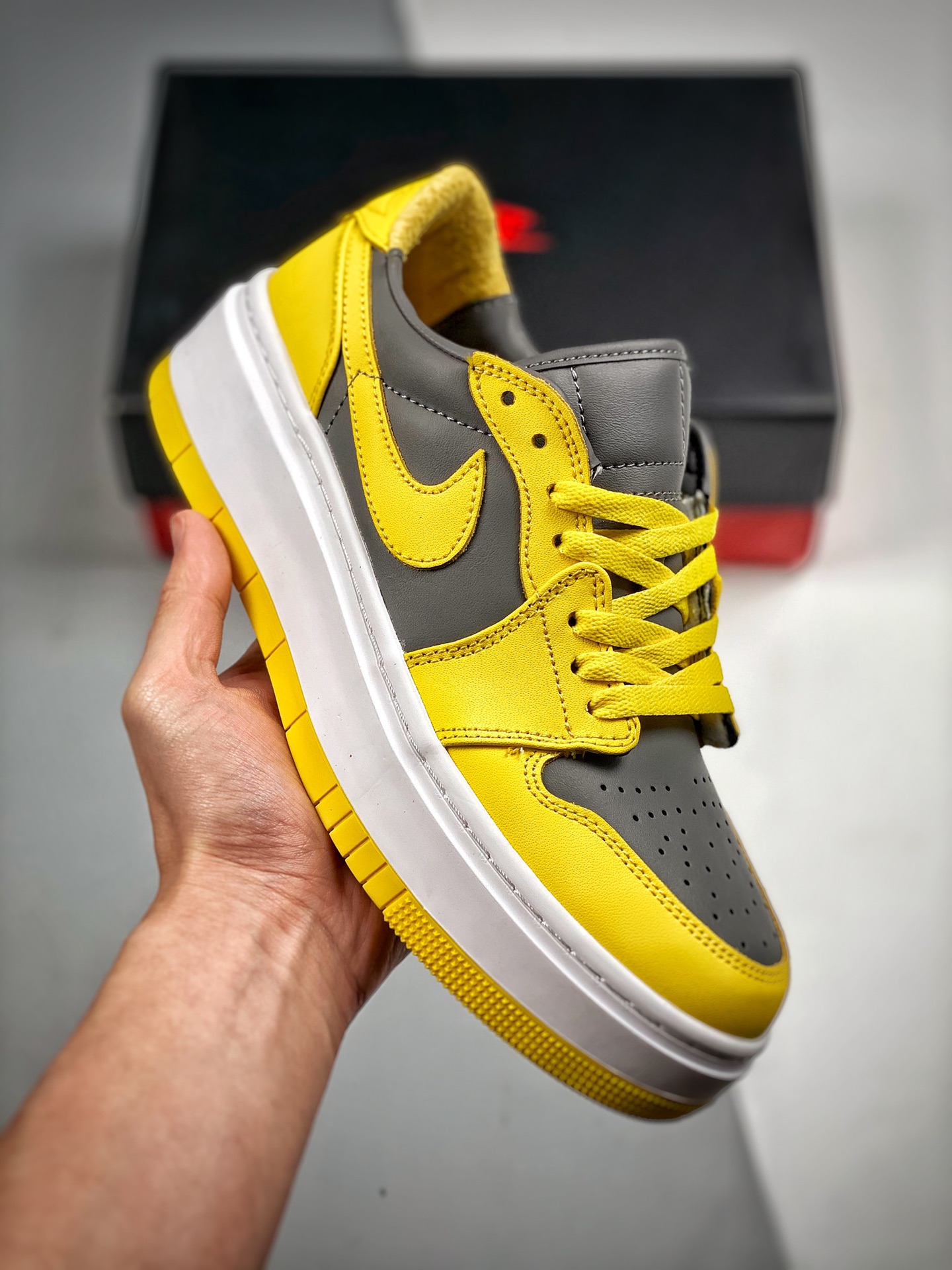 Air Jordan 1 Elevate Low Yellow and Grey For Sale