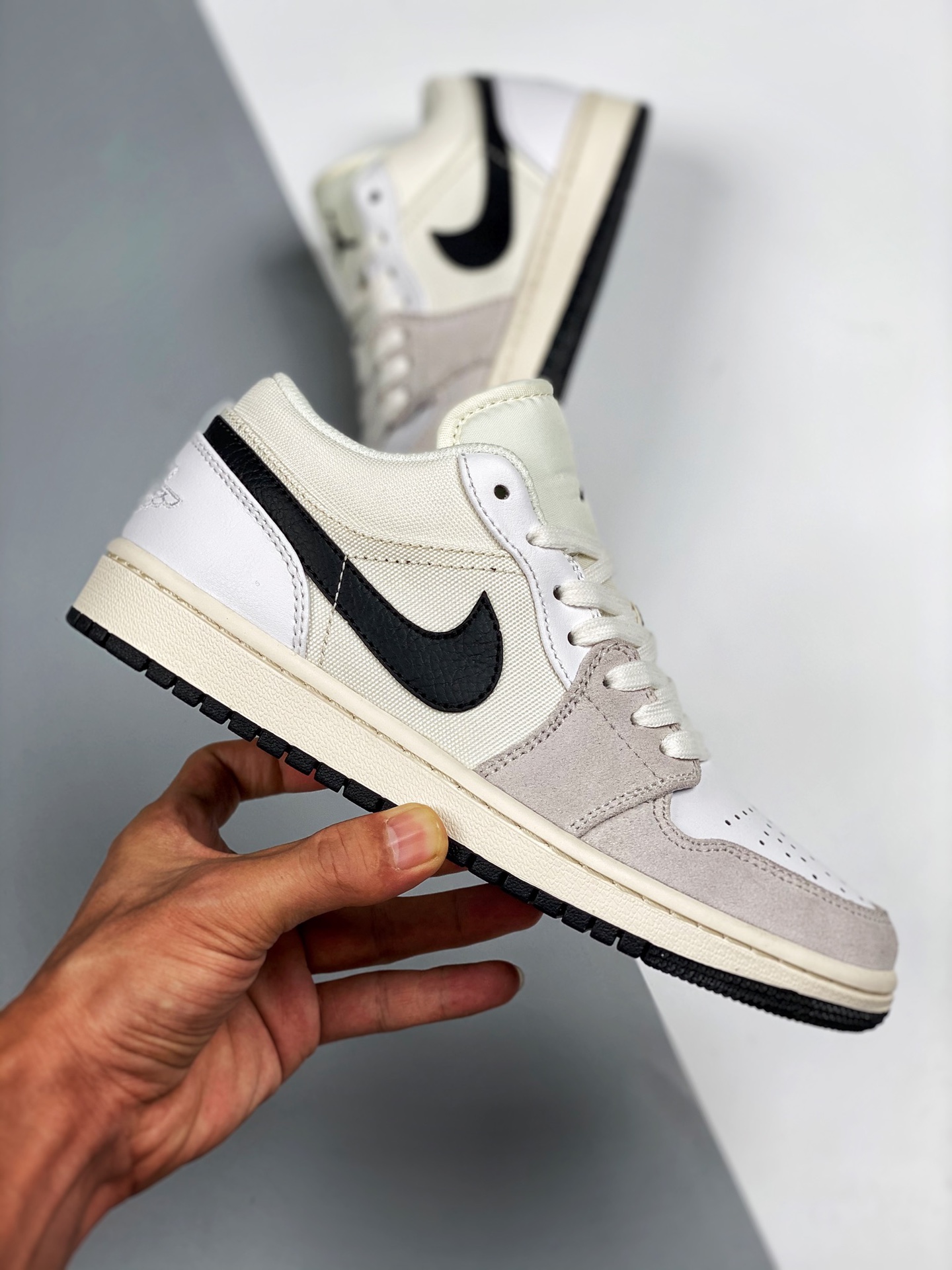 Air Jordan 1 Low “Astrograbber” White/Sail/Black For Sale