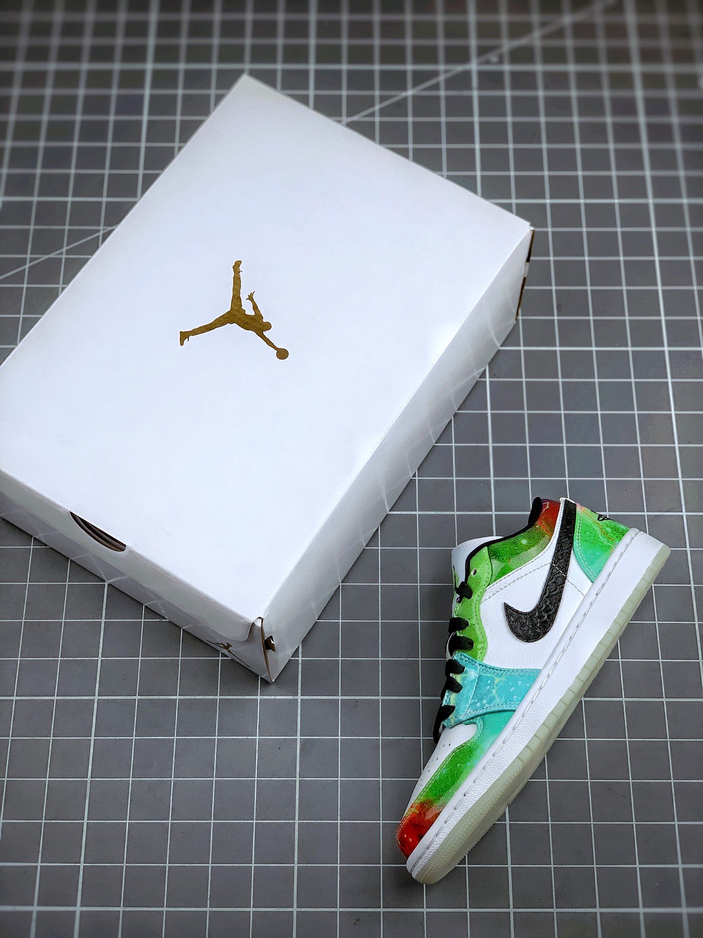 Air Jordan 1 Low “Galaxy” White Multi For Sale