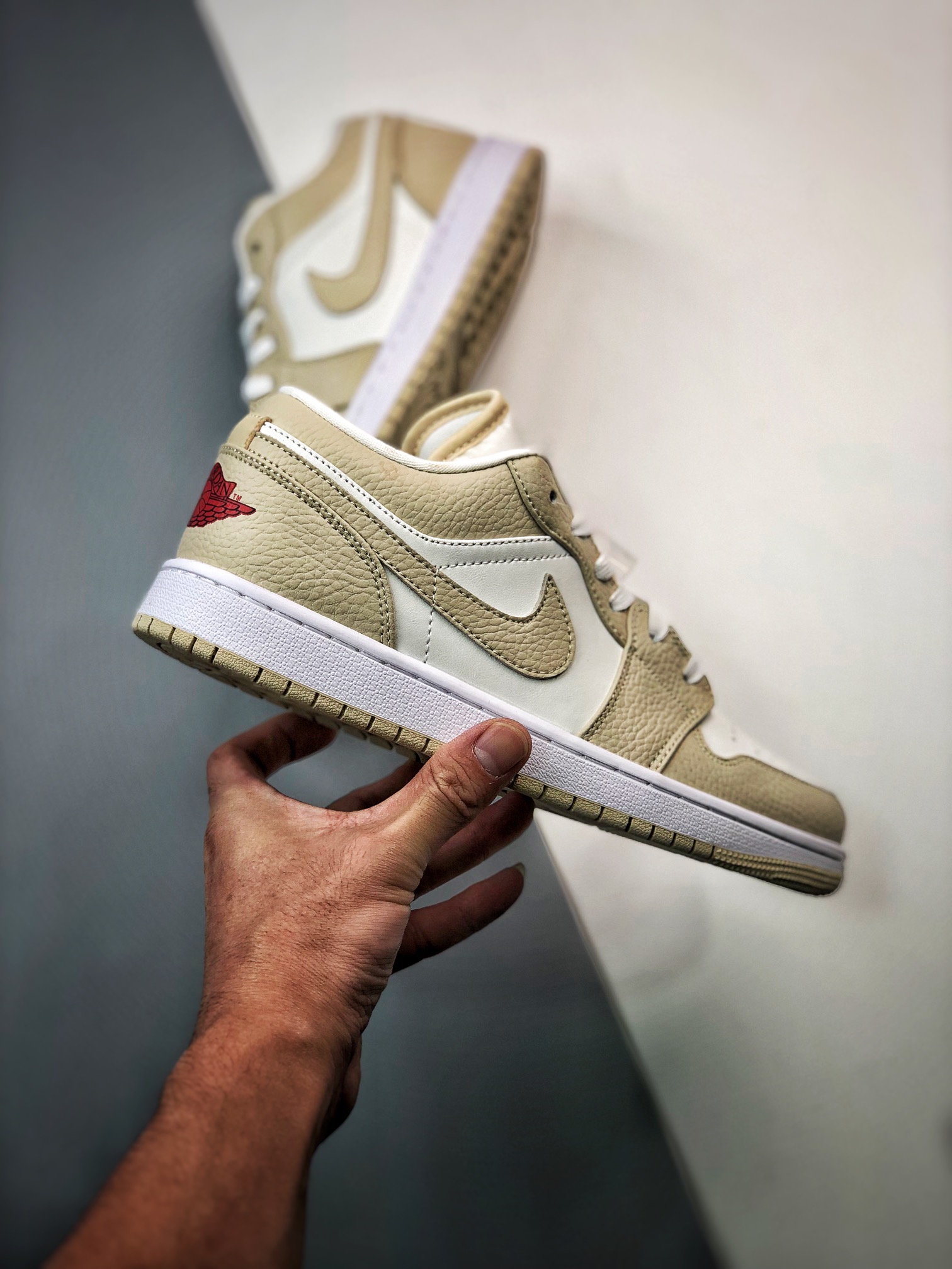 Air Jordan 1 Low “Heavy Tan Leather” For Sale