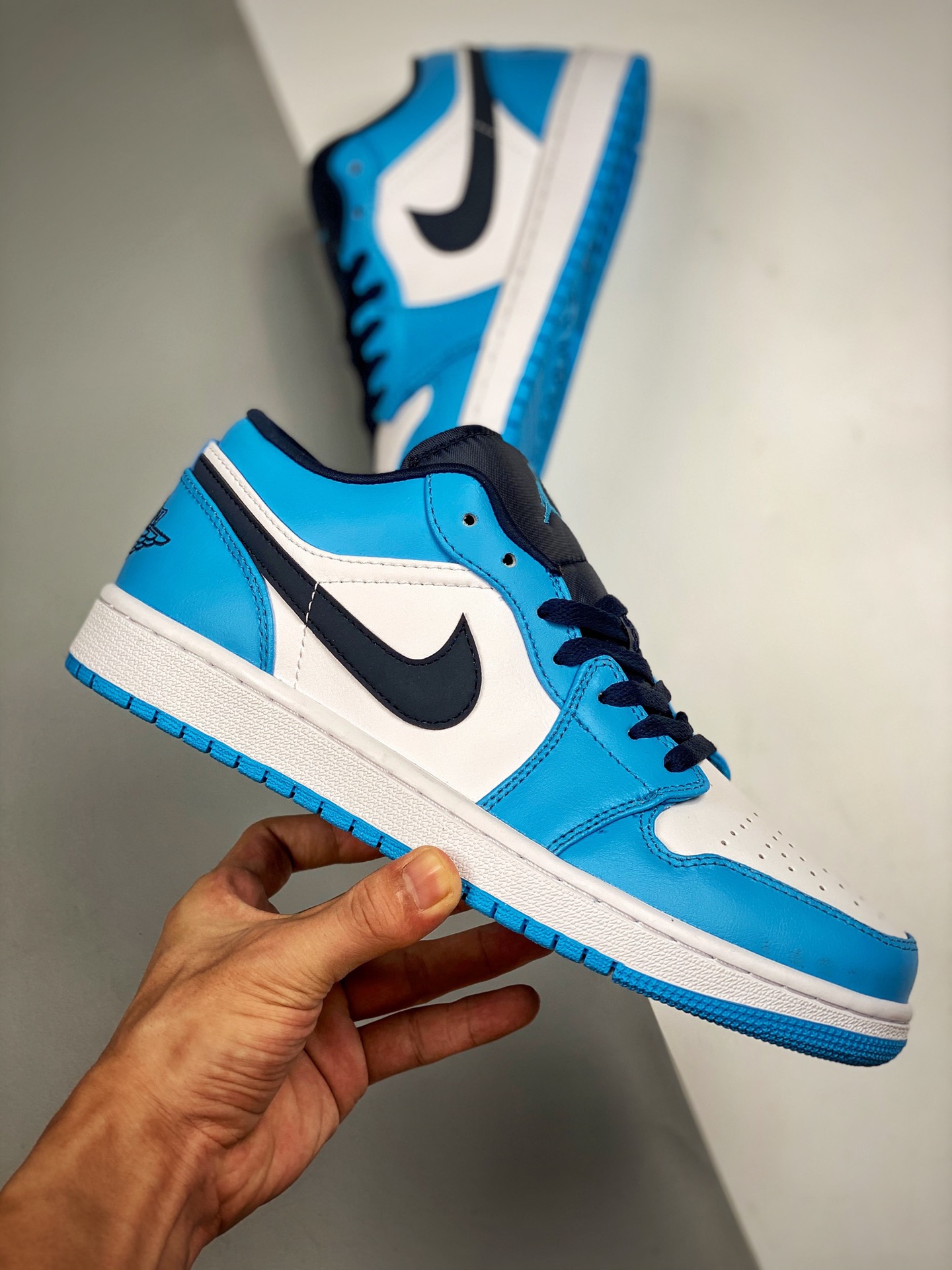 Air Jordan 1 Low “UNC” White/University Blue-Black For Sale