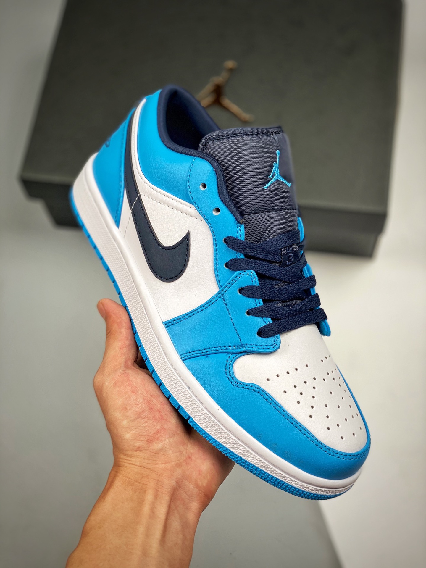Air Jordan 1 Low “UNC” White/University Blue-Black For Sale