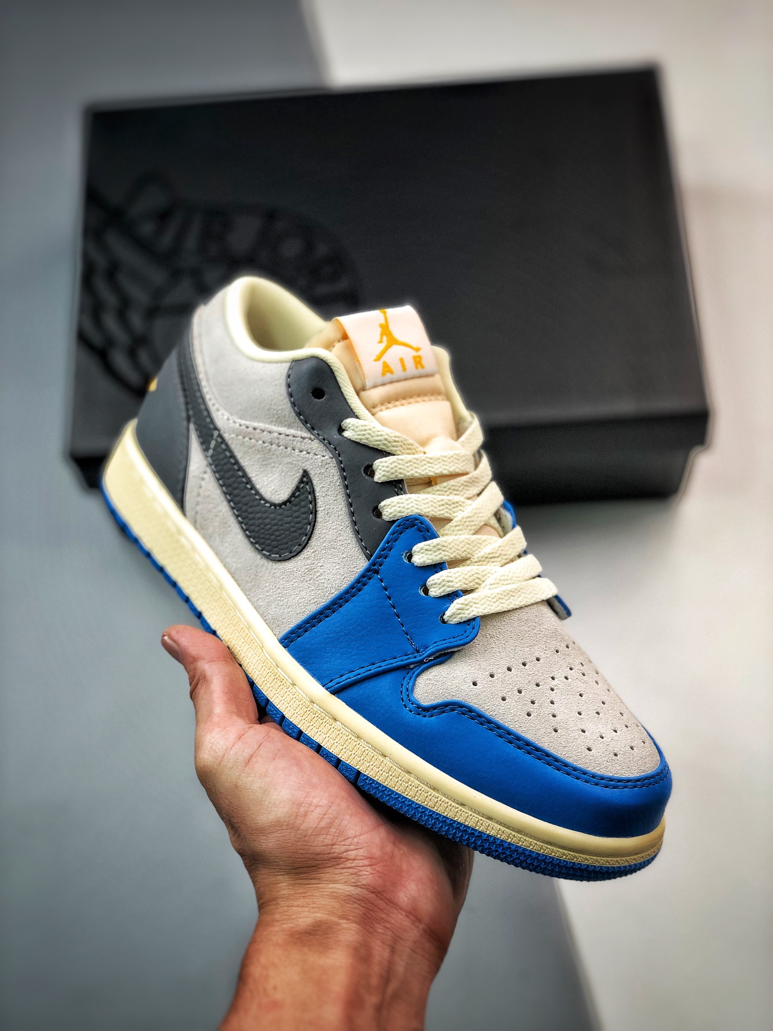 Air Jordan 1 Low “UNC Grey” White/University Blue-Grey-Sail For Sale