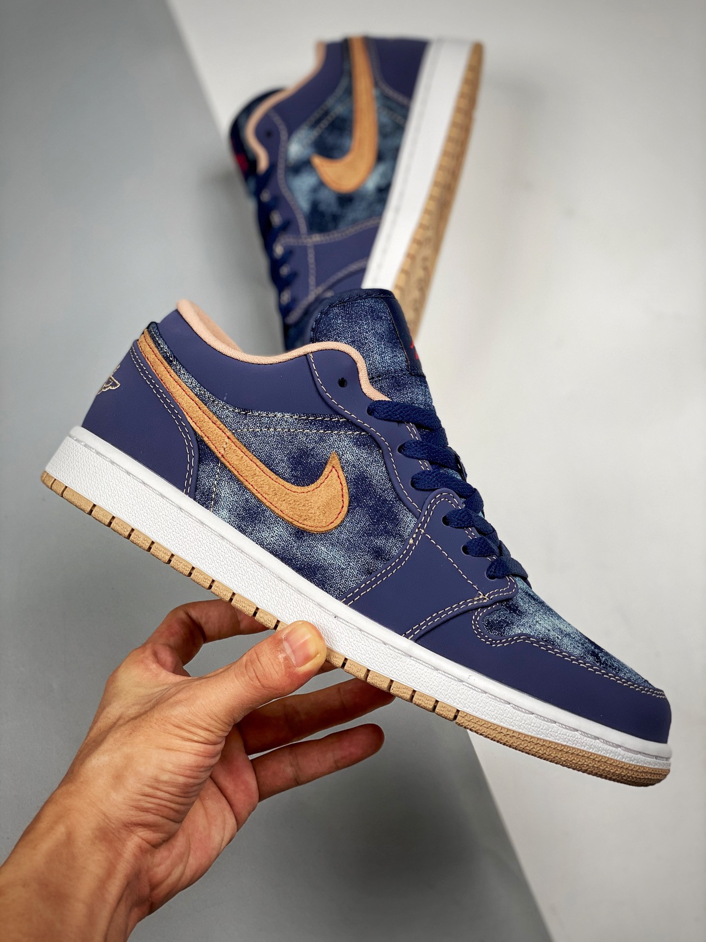 Air Jordan 1 Low Black/Magic Ember-Sundial-White For Sale