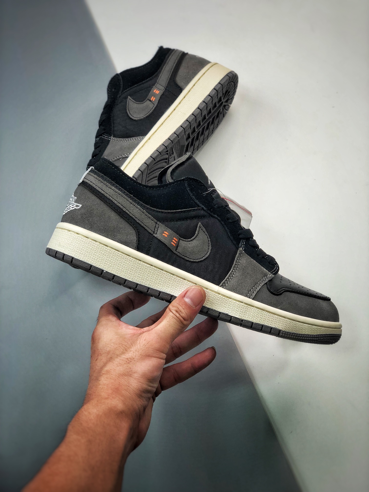 Air Jordan 1 Low “Inside Out” Black Grey For Sale