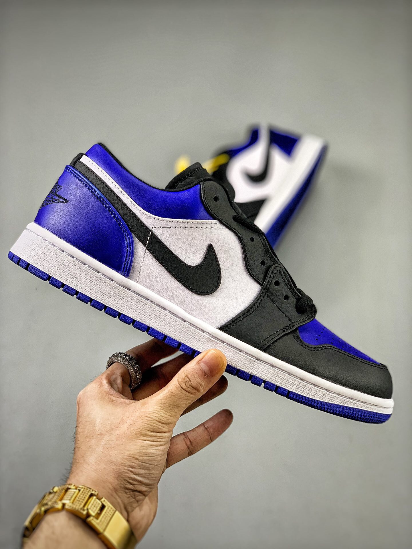 Air Jordan 1 Low Inside Out Grey Black For Sale